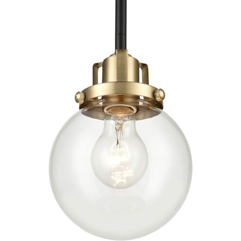 Mellrosa 1 Light 8 inch Matte Black/Modern Gold Indoor Pendant Ceiling Light